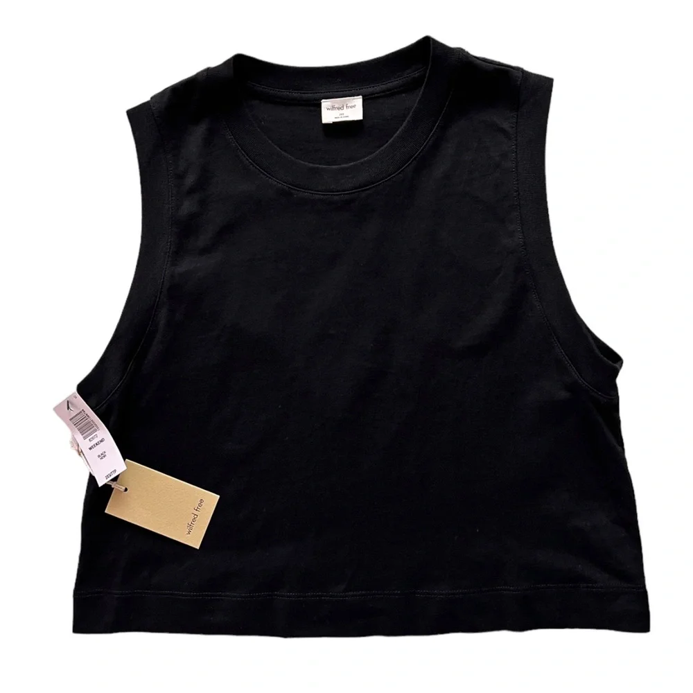 ARITZIA Wilfred Free Weekend Tank Black Size XXS - Picture 3 of 10